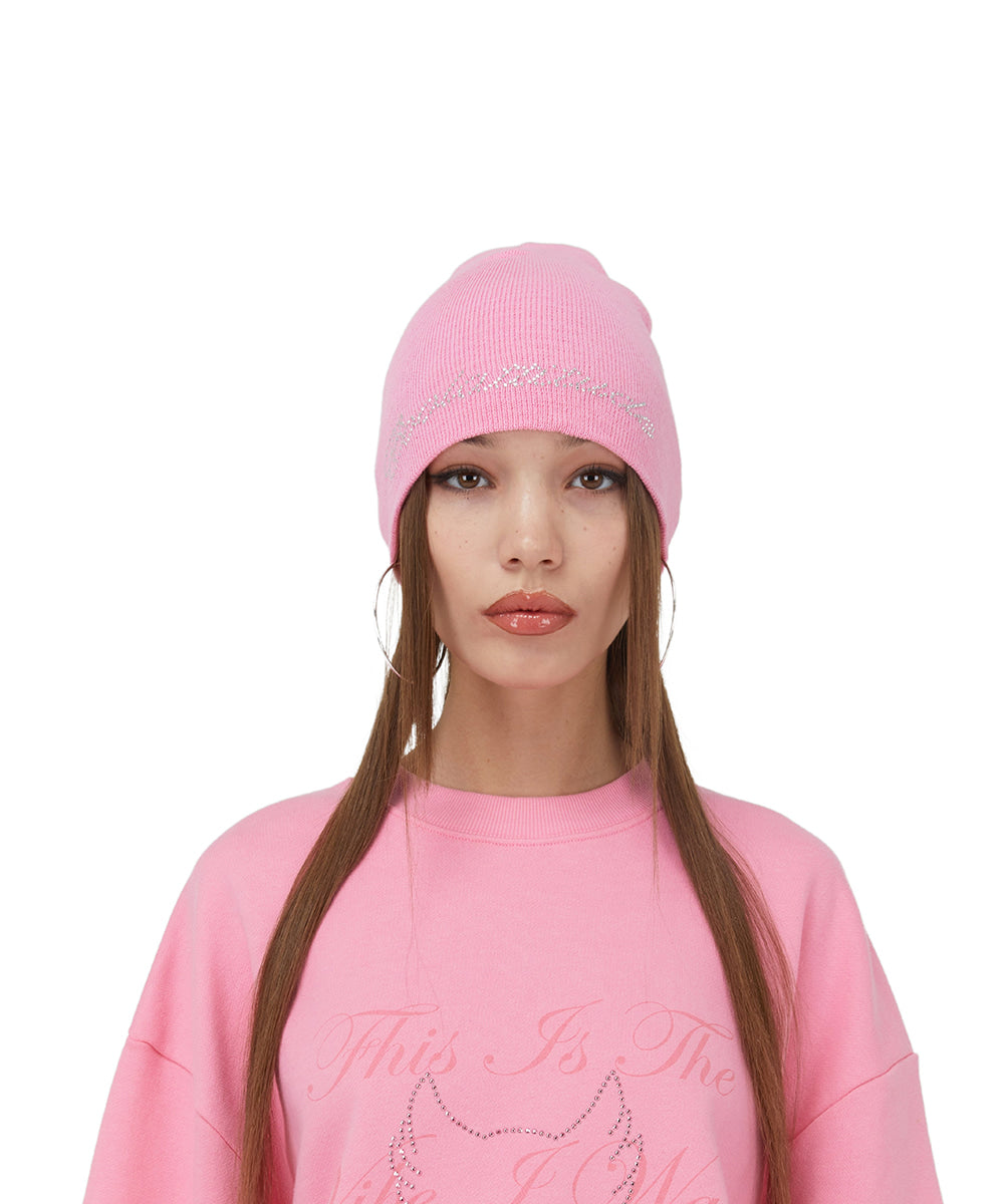 [IHA001-5] COOL ATTITUDE BEANIE PINK