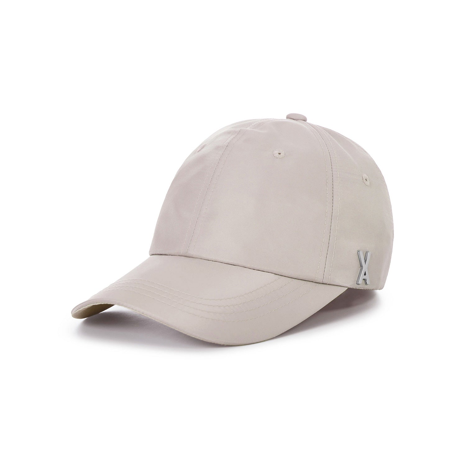 Stud Logo Over Fit Poly Ball Cap Babypink
