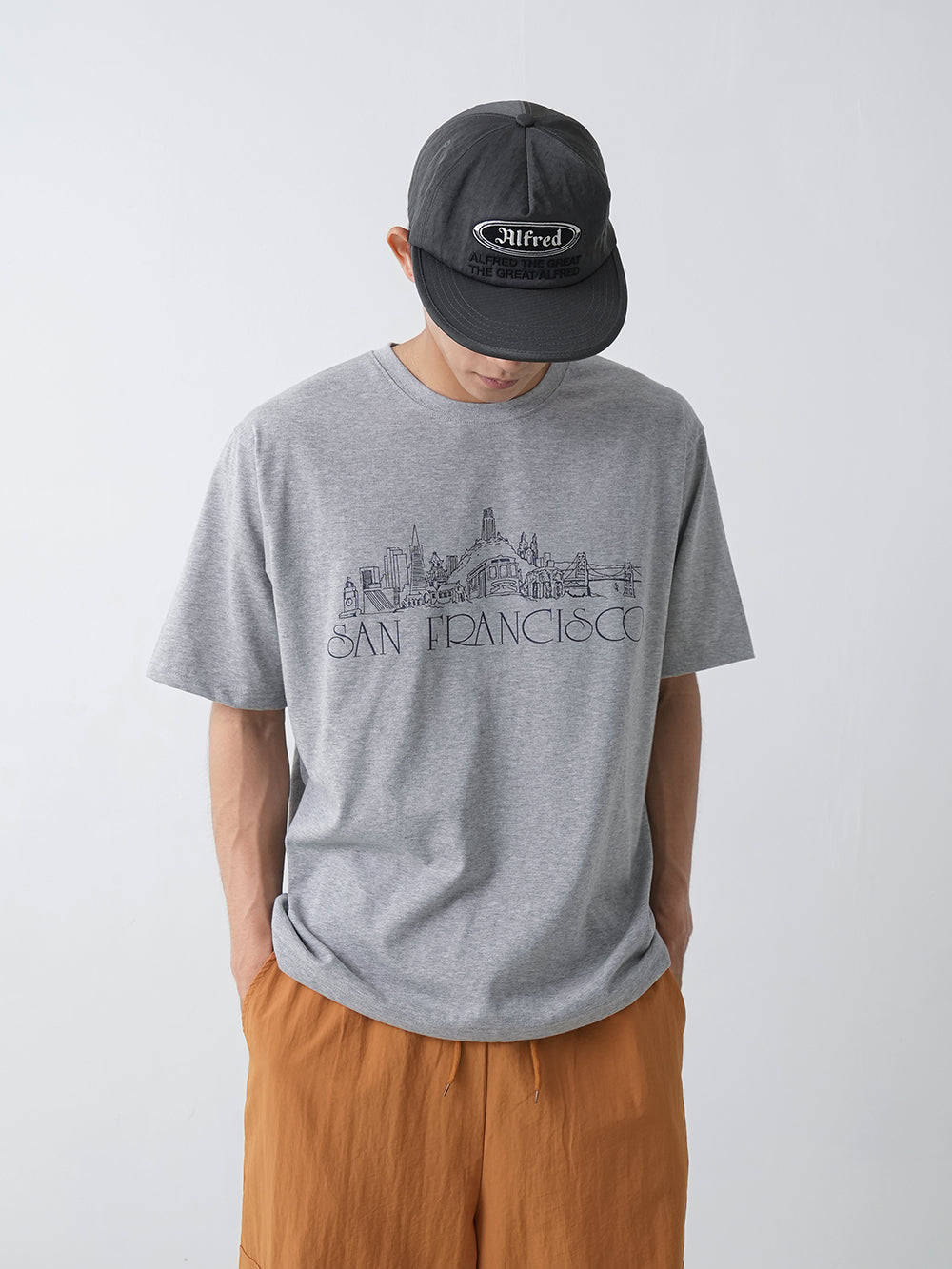 S.F city half-sleeves 3color