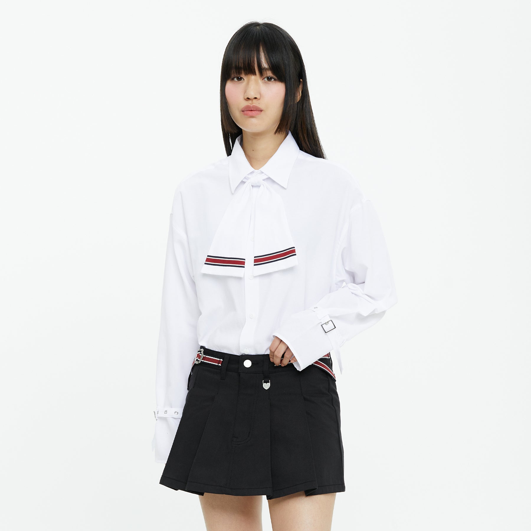 [TGT X RMTCRW]NEO RIBBON BELT SHIRT