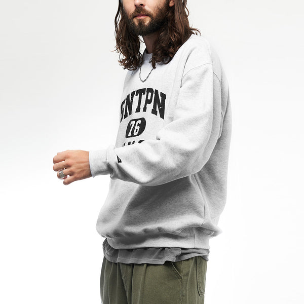 SP SNTPN LOGO CREWNECK-ASH MELANGE