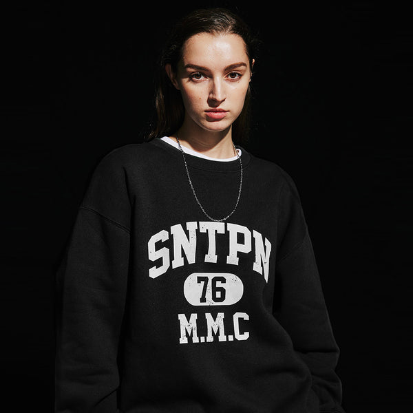 SP SNTPN LOGO CREWNECK-ASH MELANGE