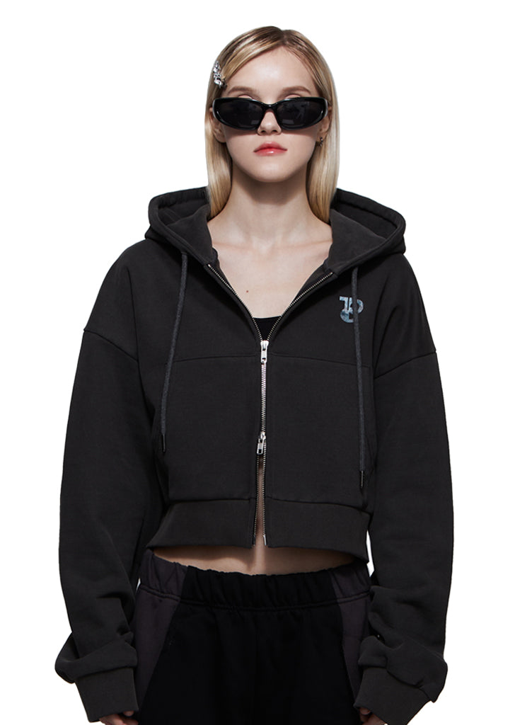 TCP X KIMRIYUN CROP PIGMENT HOOD ZIP UP