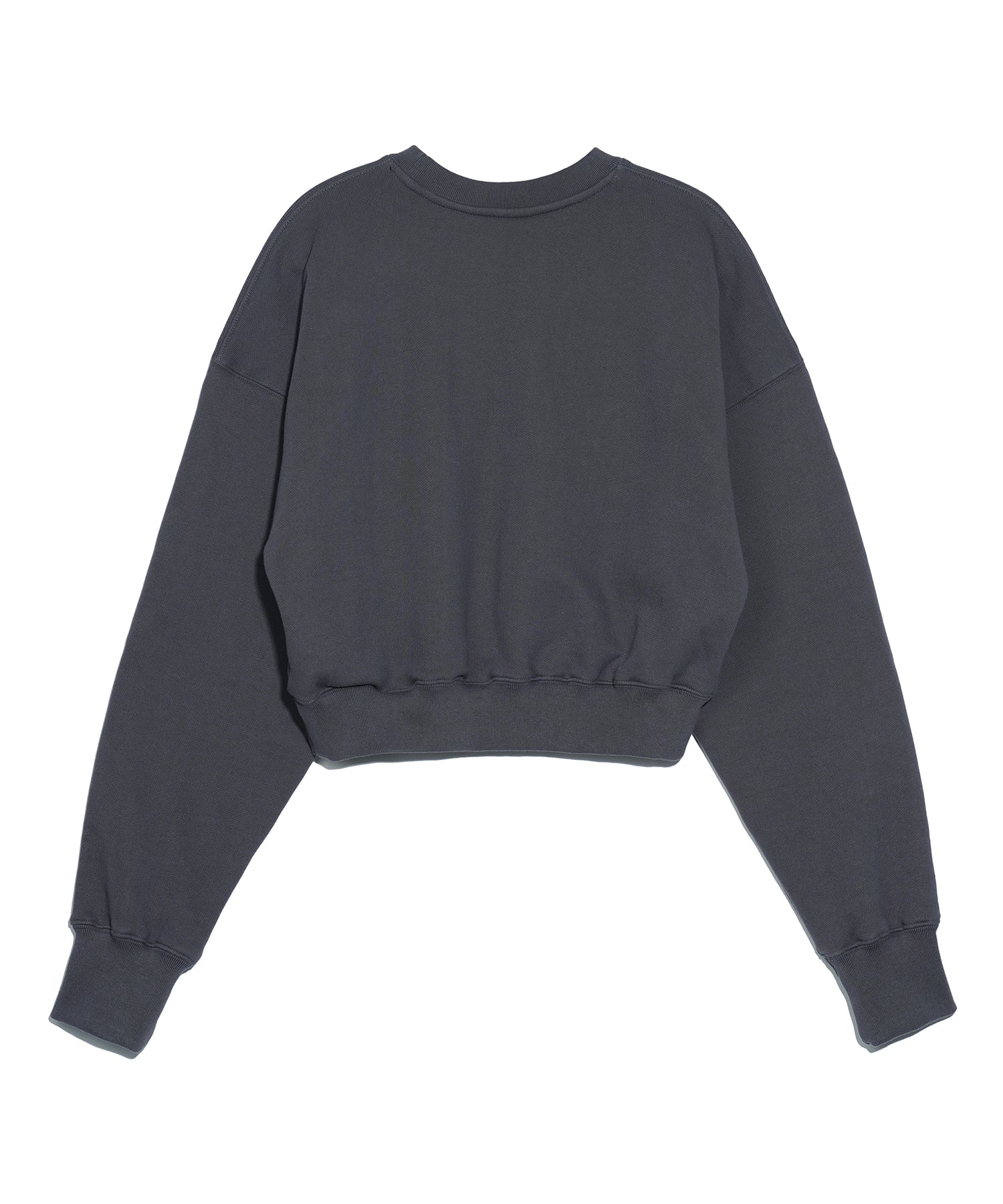 Classic symbol logo crop sweatshirt_Charcoal