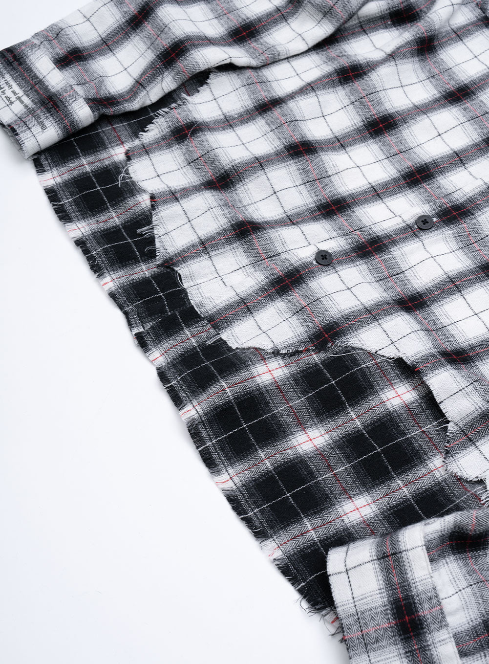 BBD No Sympathy Layered Check Shirt (White)