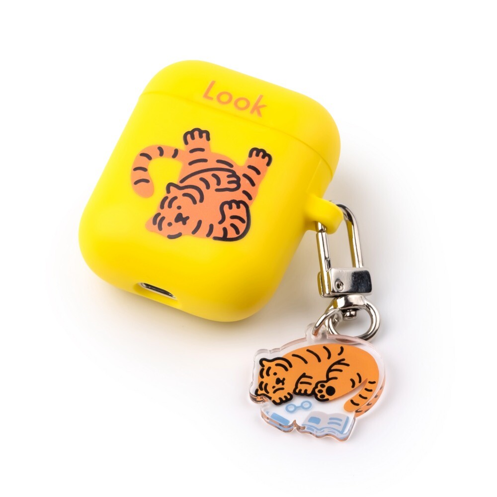 SLEEPY TIGER KEY RING