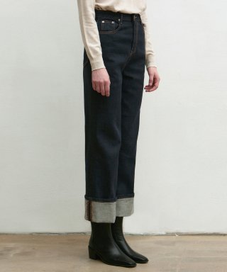 ROLL-UP HIGHRISE JEANS_INDIGO