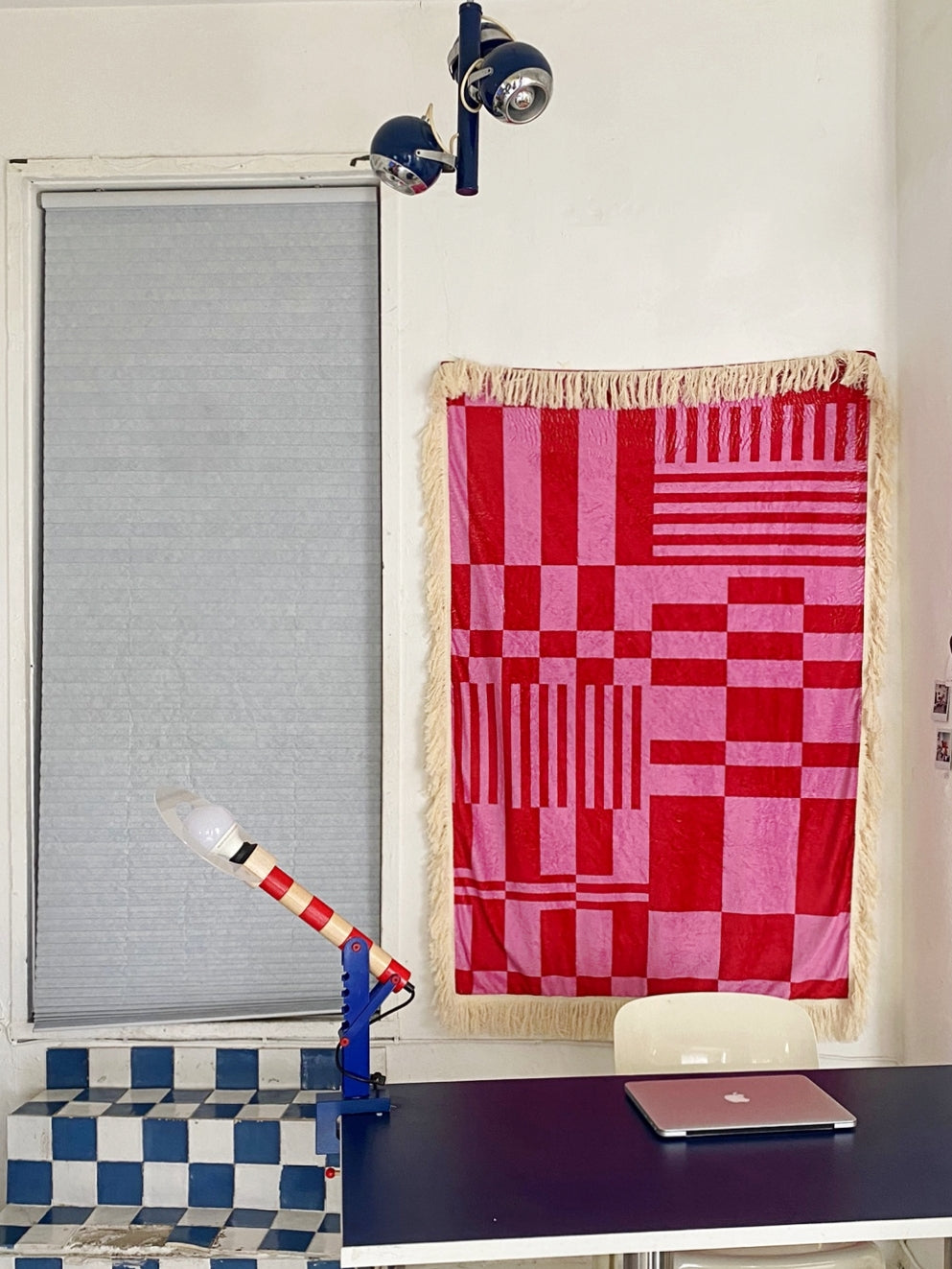 Checker ripe blanket (Red&Pink)