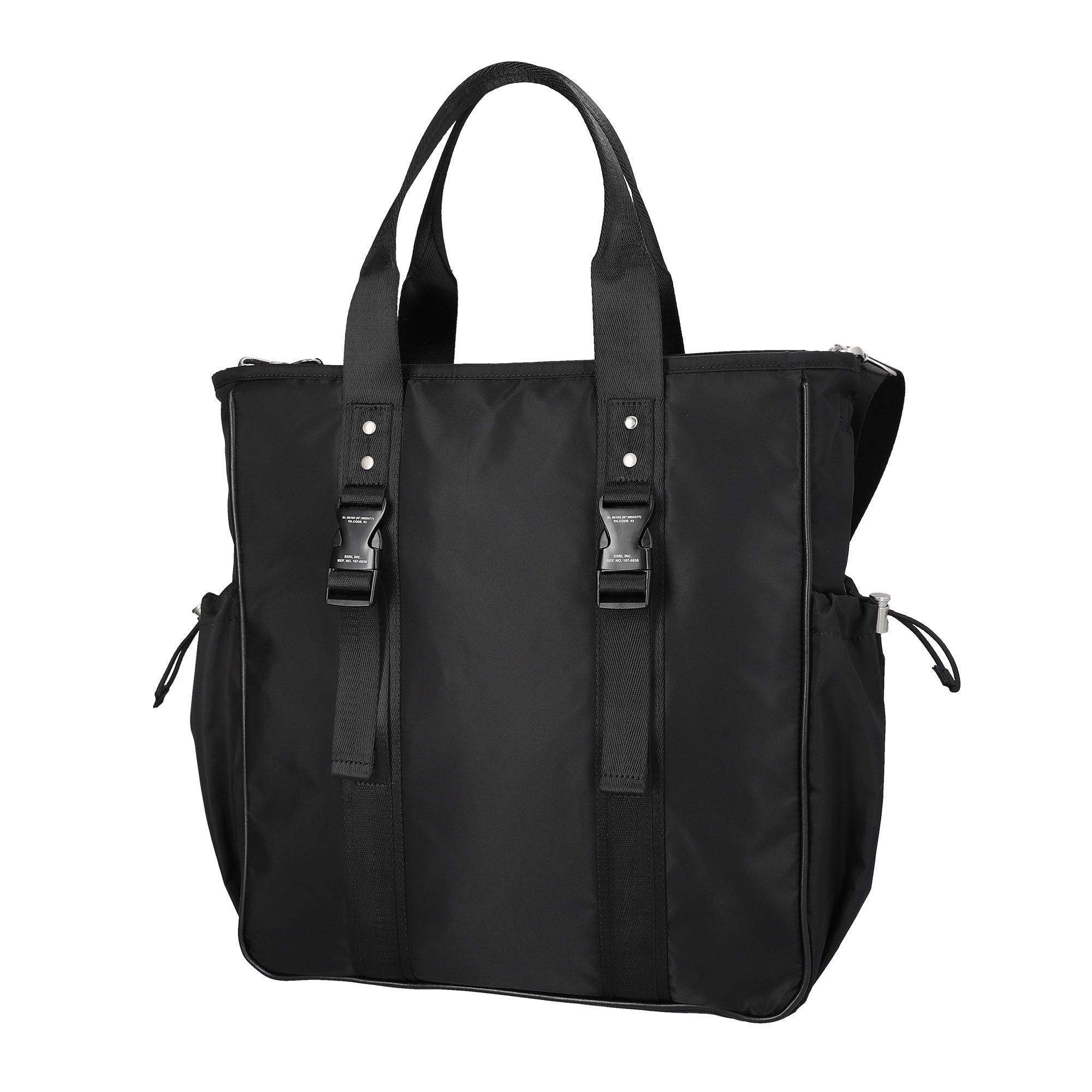 OPTIMAL NYLON 2WAY TOTE BAG / BLACK