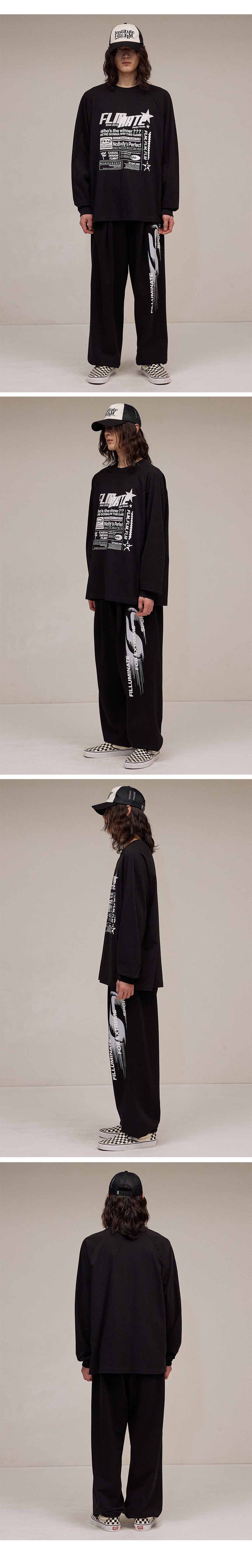 Modify Symbol Logo Sweat Pants-Black