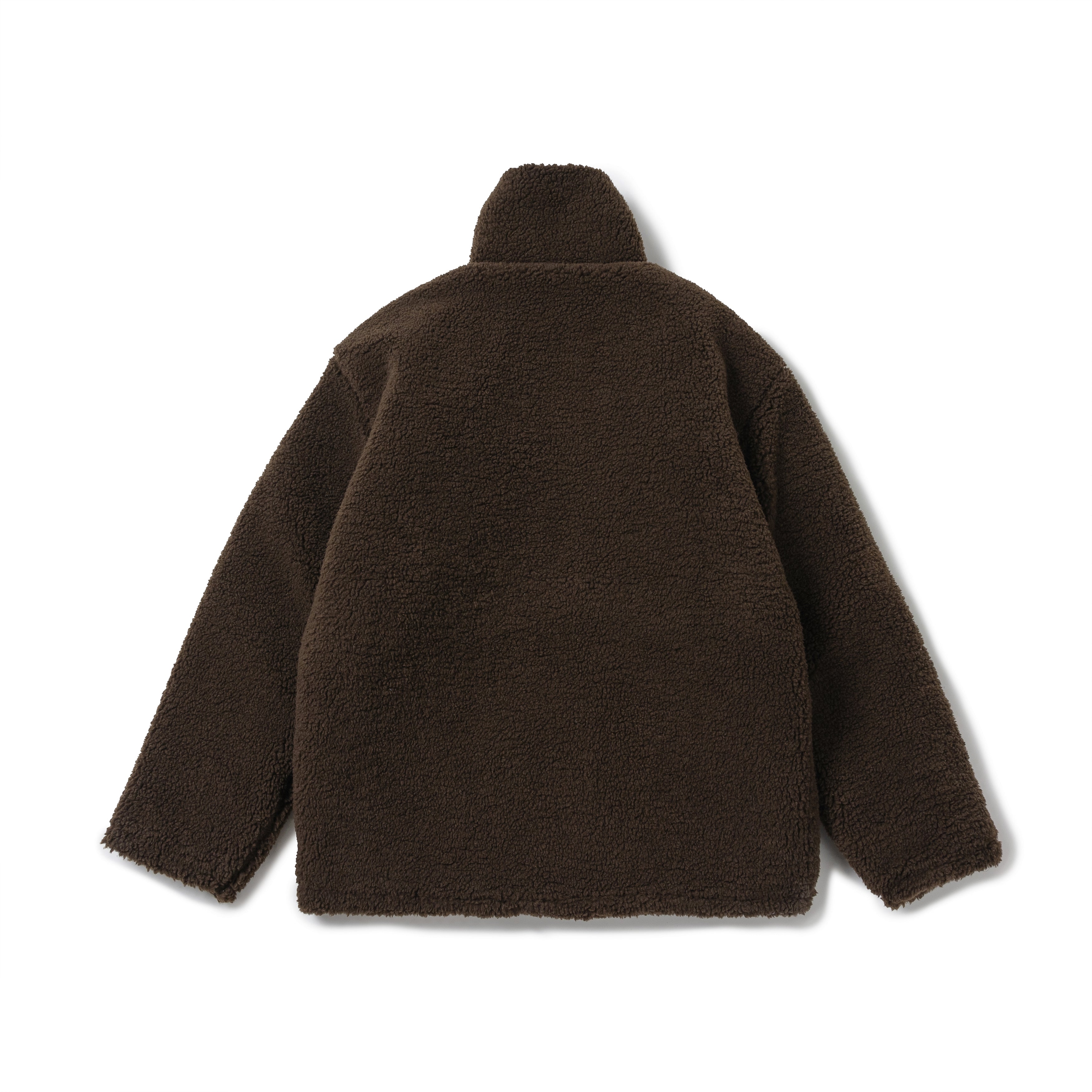 Classic Fleece Zipup Jacket - Brown