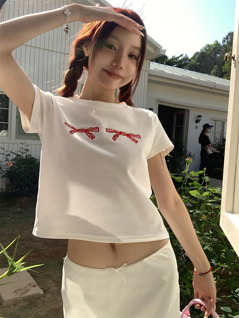 Travel Bow Short Sleeve T-Shirt