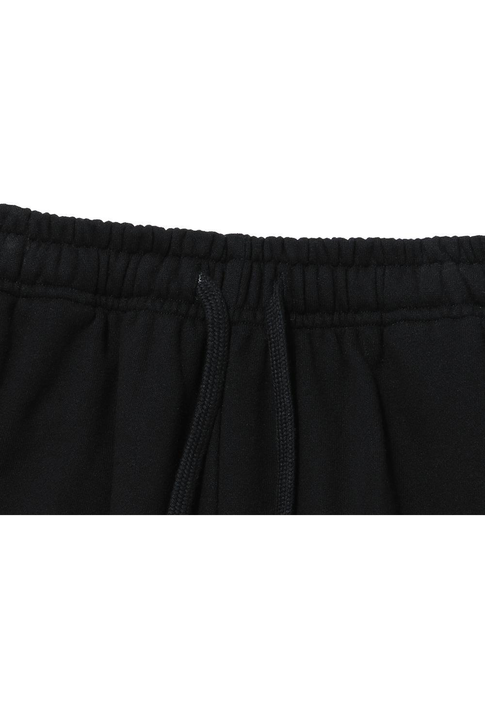 Signature relax wide pants - BLACK