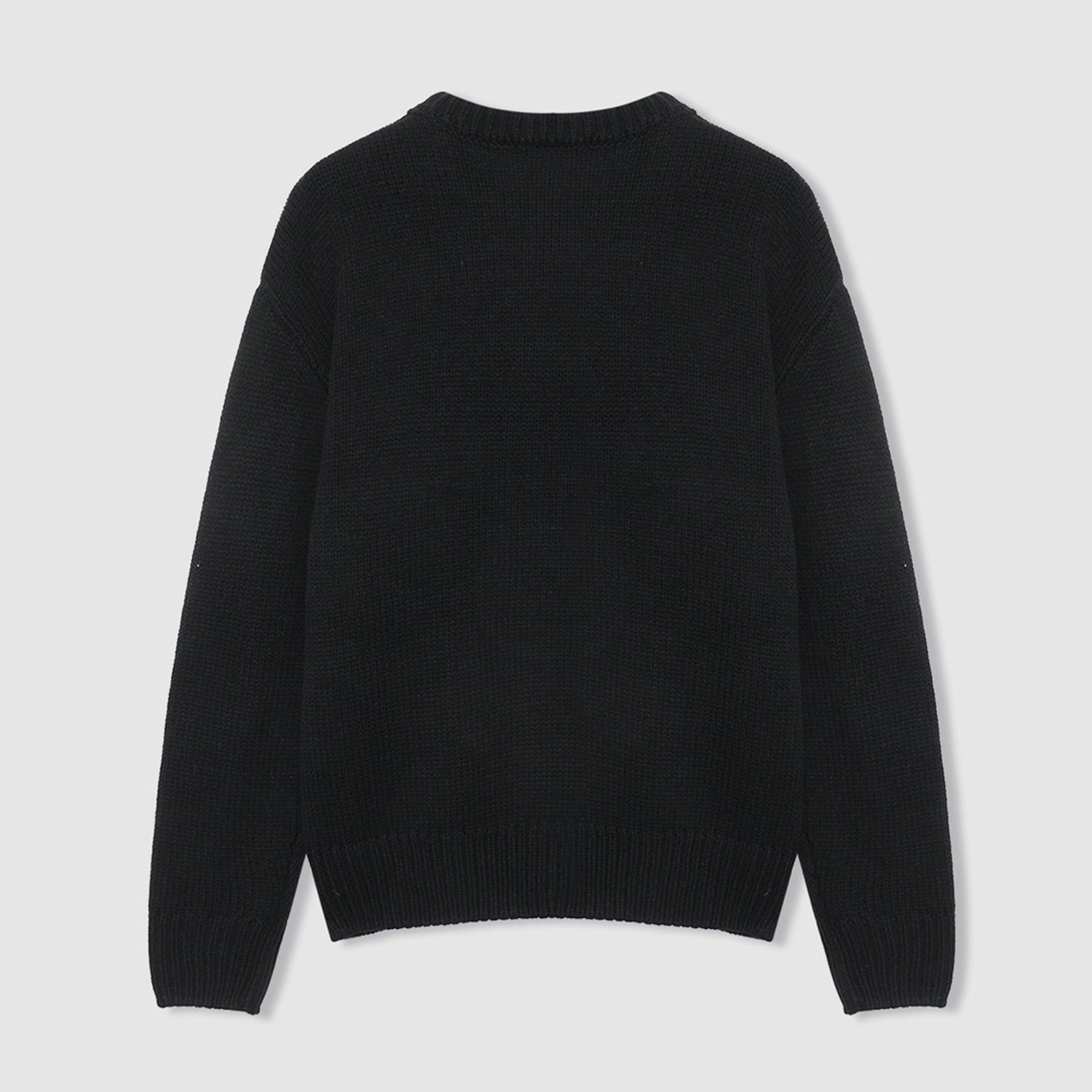 CRAFT SLOGAN KNIT SWEATER (BLACK)