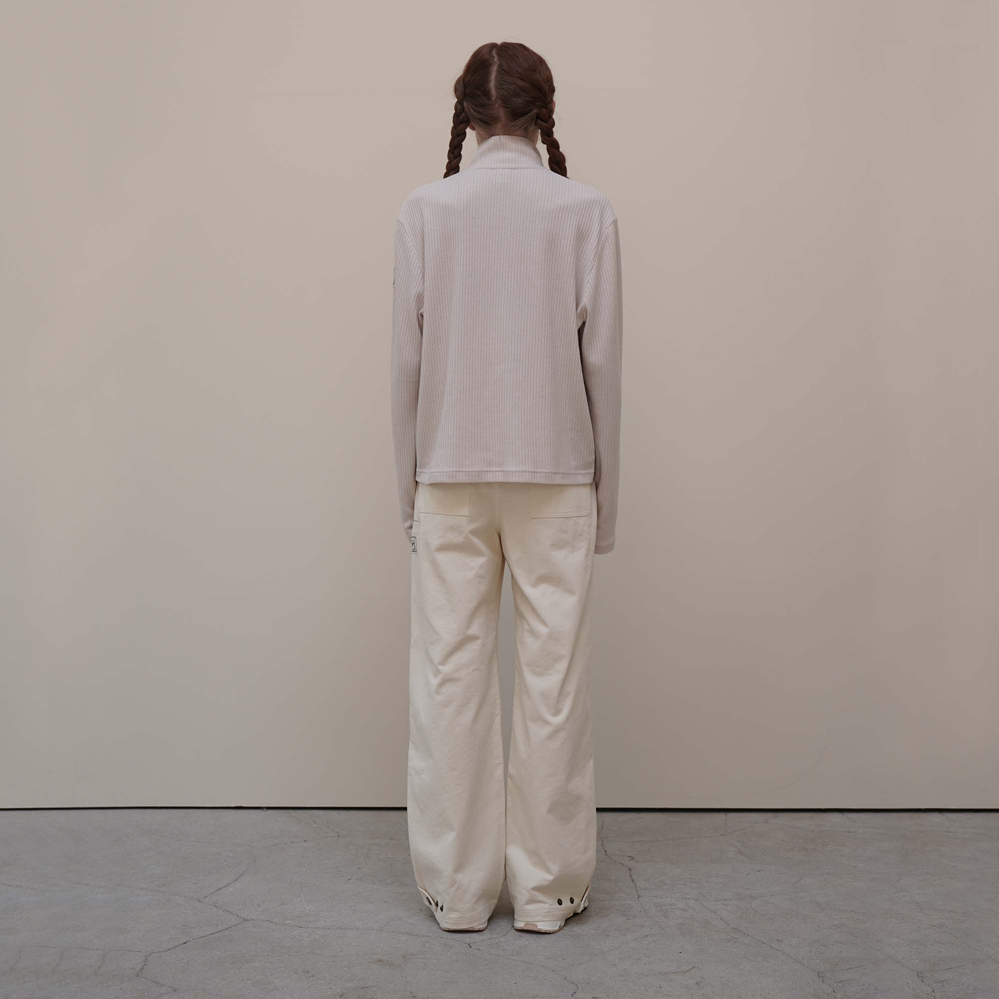 Cream Wide Wing Pants