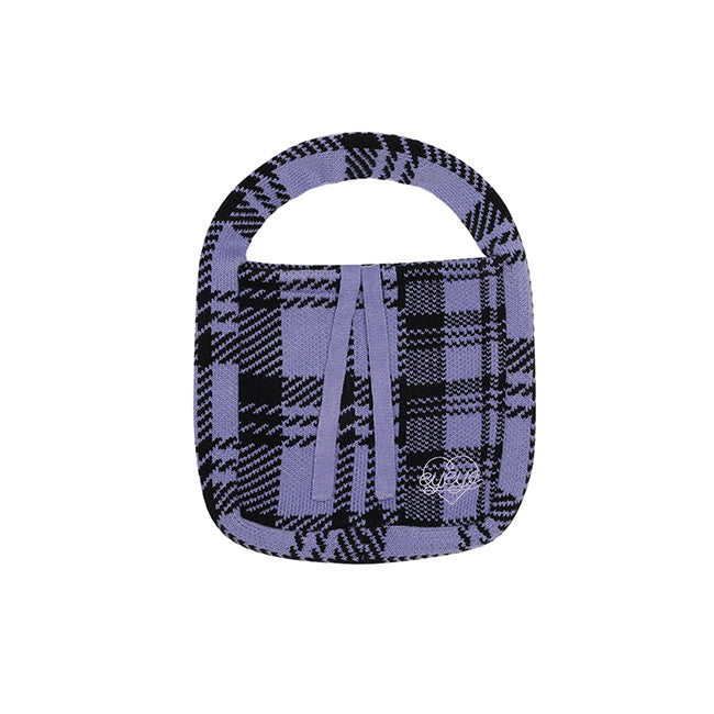 EYEYE CHECK KNIT MINI BAG_LAVENDER (EEOO3BAY02W)