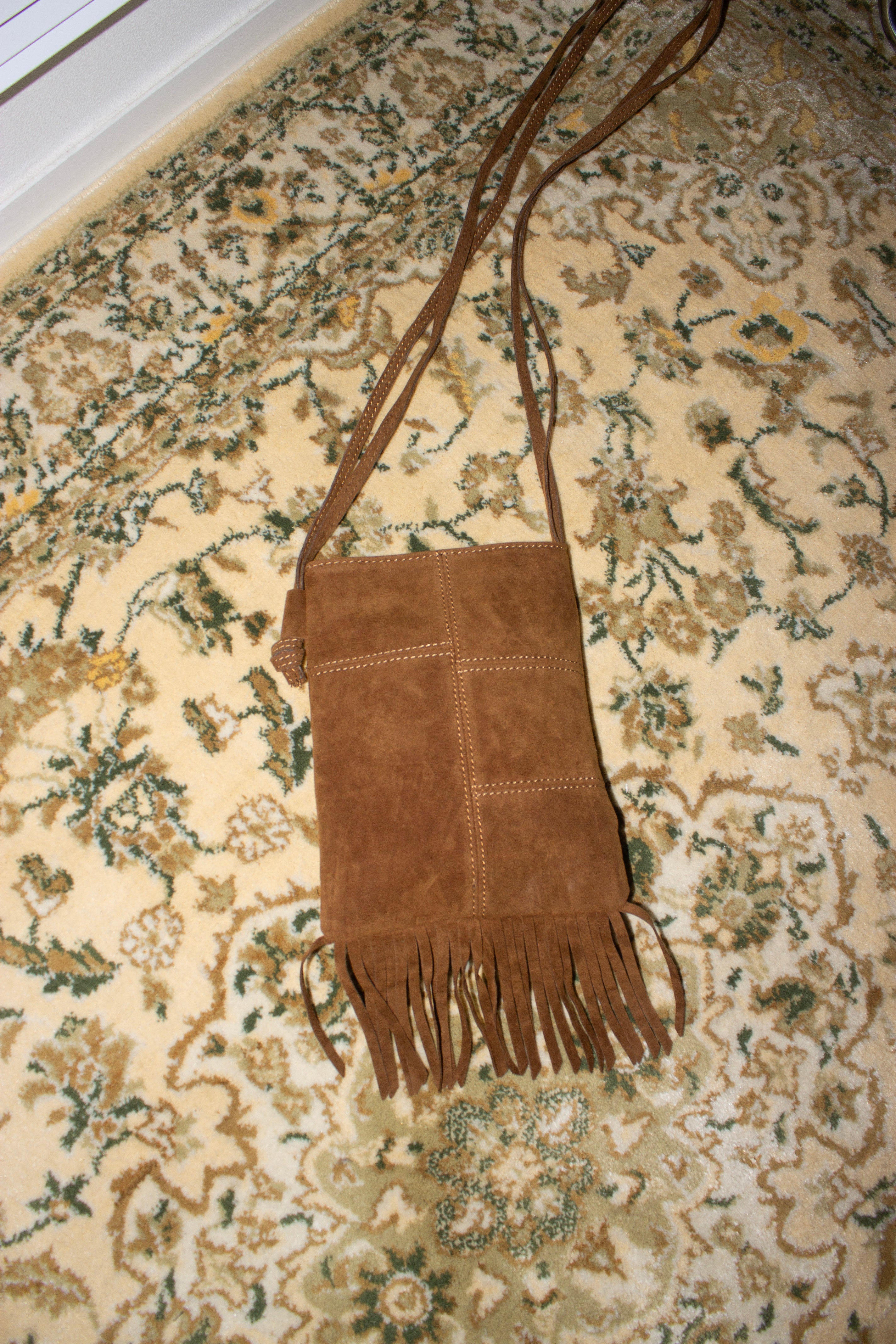 suede fringe bag