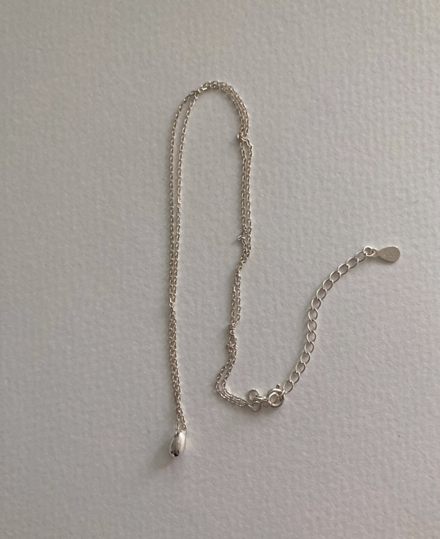 [92.5silver] egg necklace