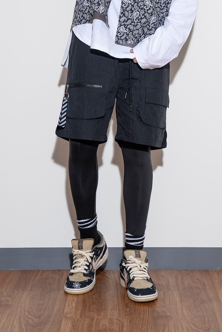 Utility Cargo Shorts BLACK