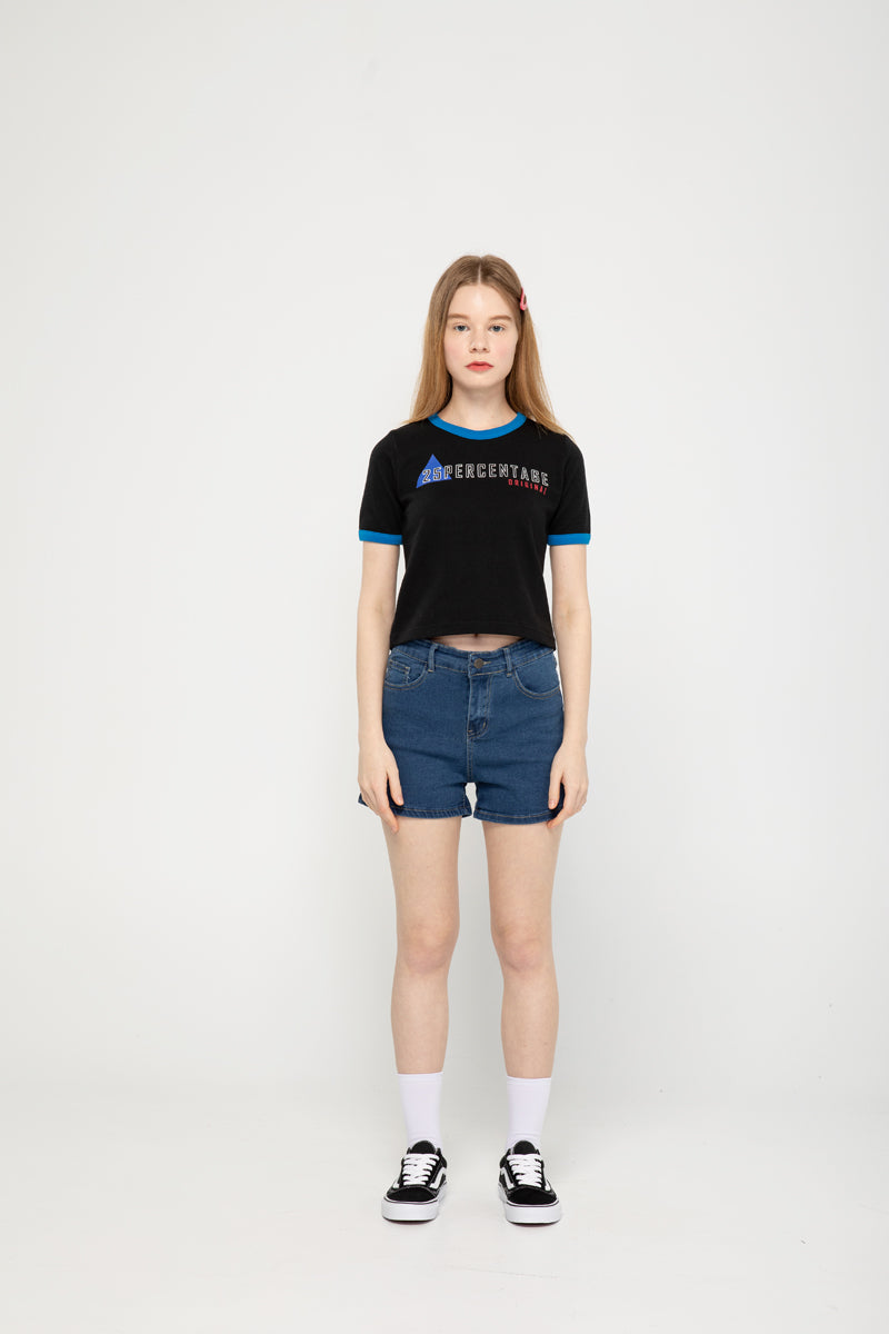 ORIGINAL RINGER CROP T-SHIRT