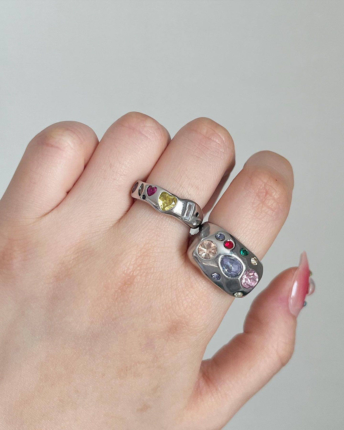 Silver gemstone ring_2