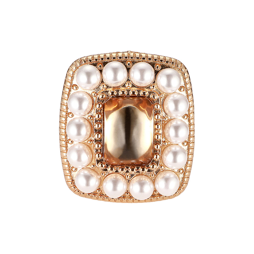 Square pearl rings