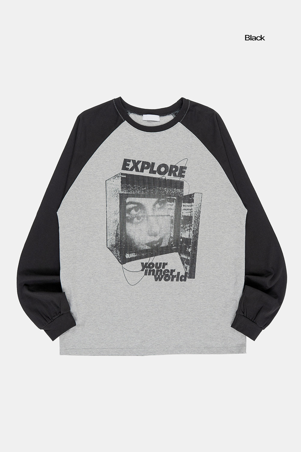 Explore printed raglan long sleeve