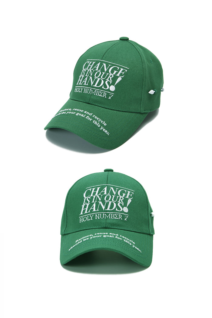 CHANGE IS IN OUR HANDS CAMPAIGN CAP_GREEN