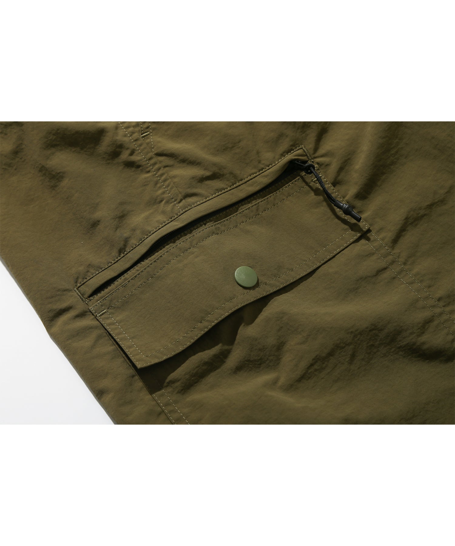 Multi Pocket Cropped Pants (Khaki)