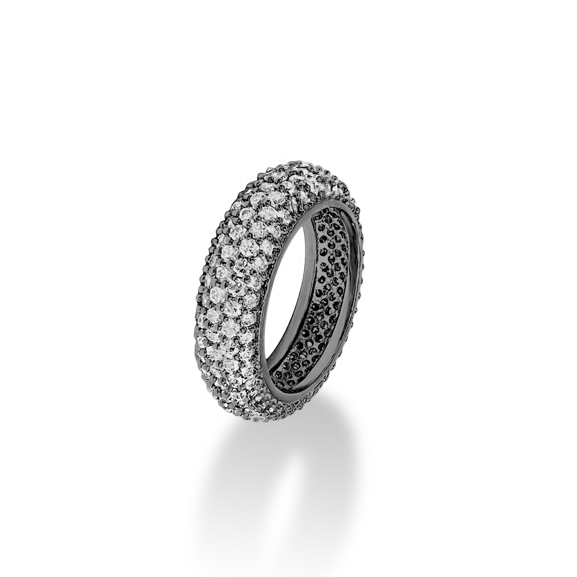 Clut Pave Ring (black silver)