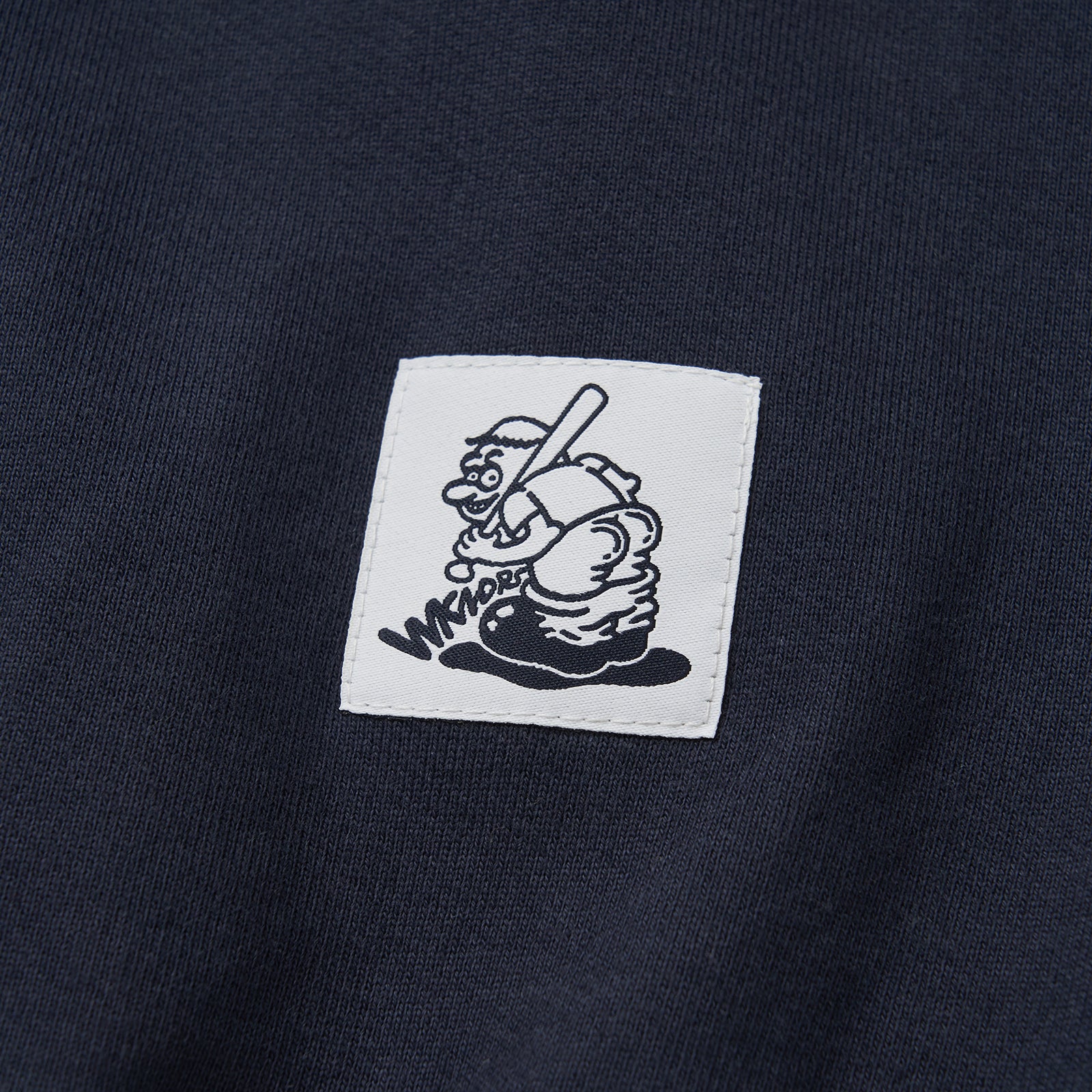 BASEBALL SCRIPT ZIPUP HOODIE (NAVY)