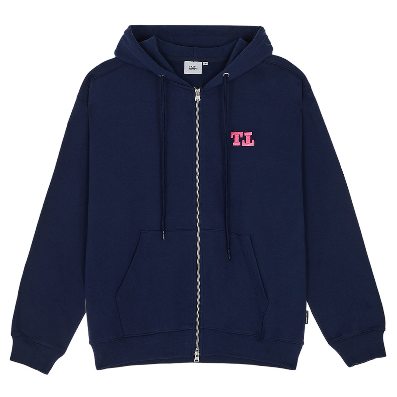 TT PINK 2-WAY ZIP HOODIE (Z11112FW) - NAVY