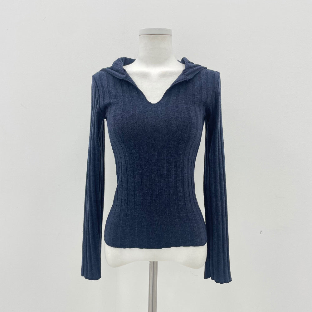 Sailor collar golgi knit top (2 Color)