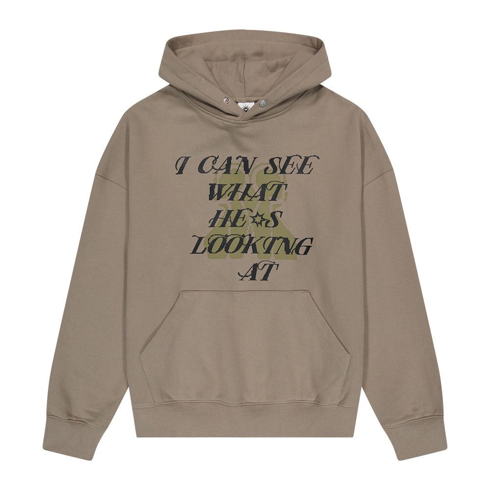 [Heavy Cotton]I See hoodie_Beige Brown