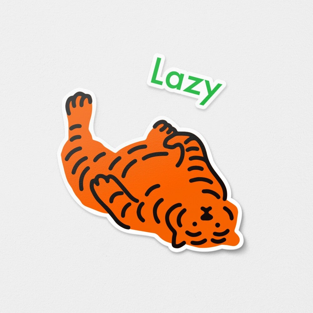 LAZY TIGER REMOVABLE STICKERS