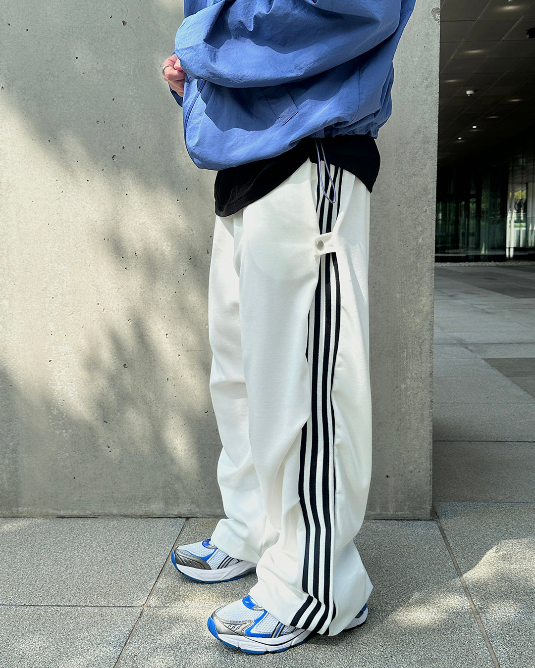 Snap track pants