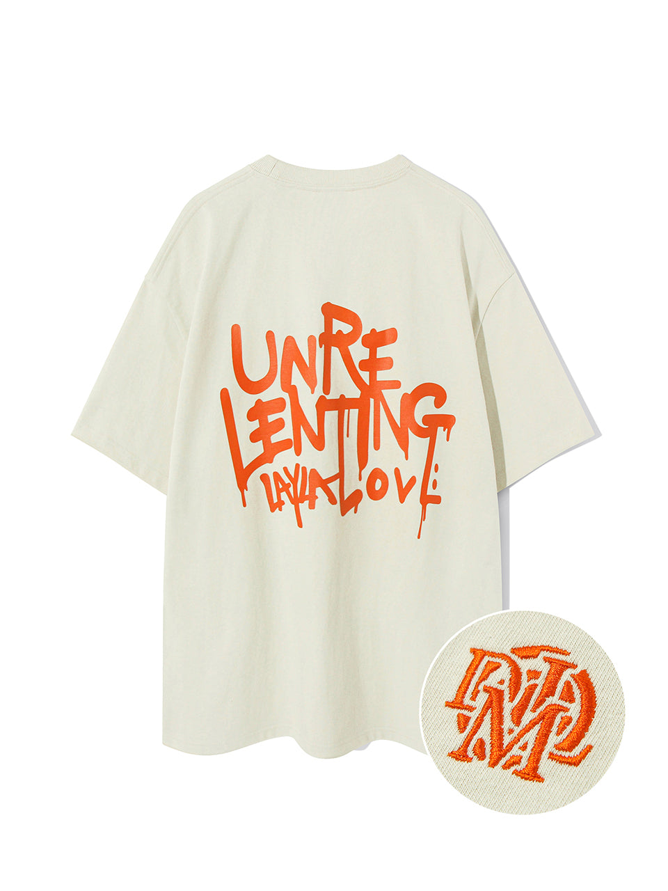 Unrelenting Graffiti Short Sleeve T-shirt T79 Beige