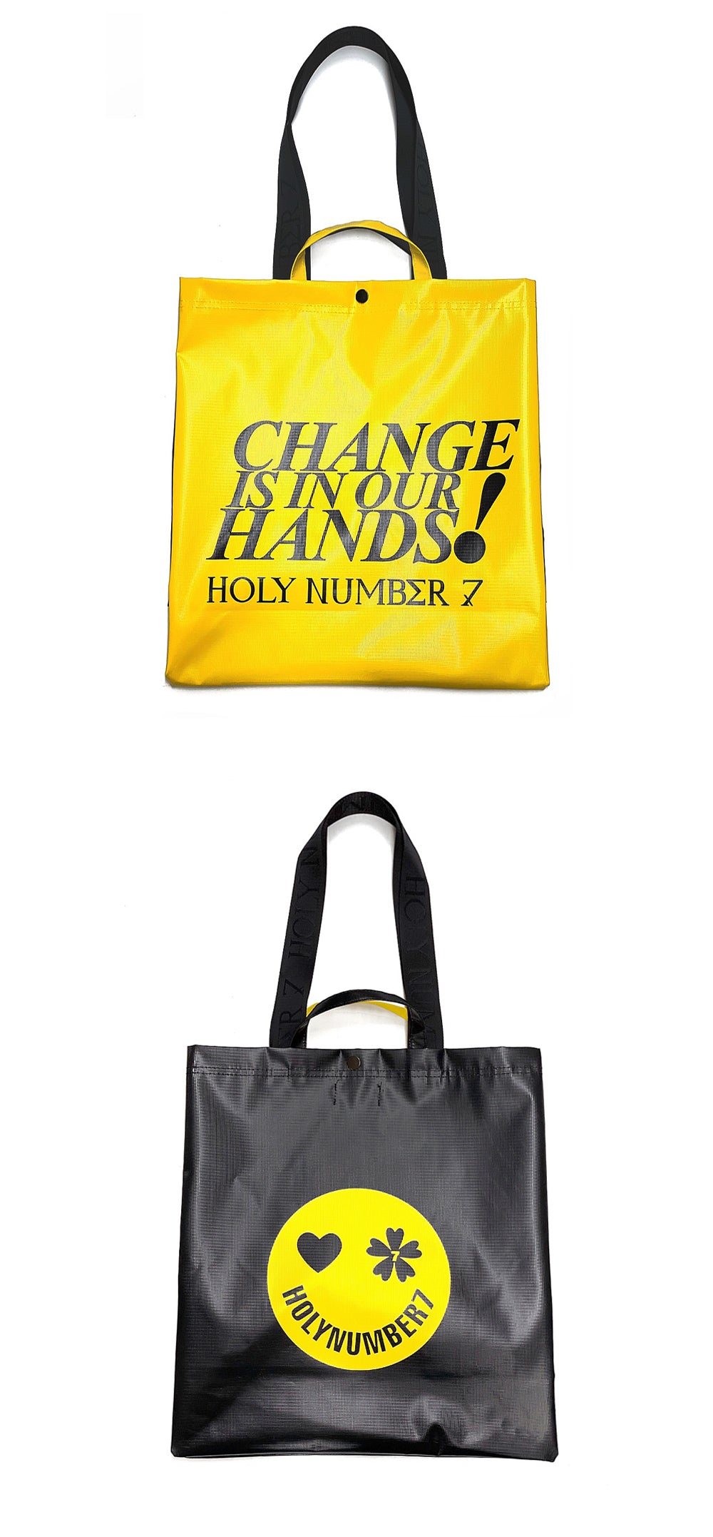 SMILE BIG SIZE SHOPPER BAG_YELLOW