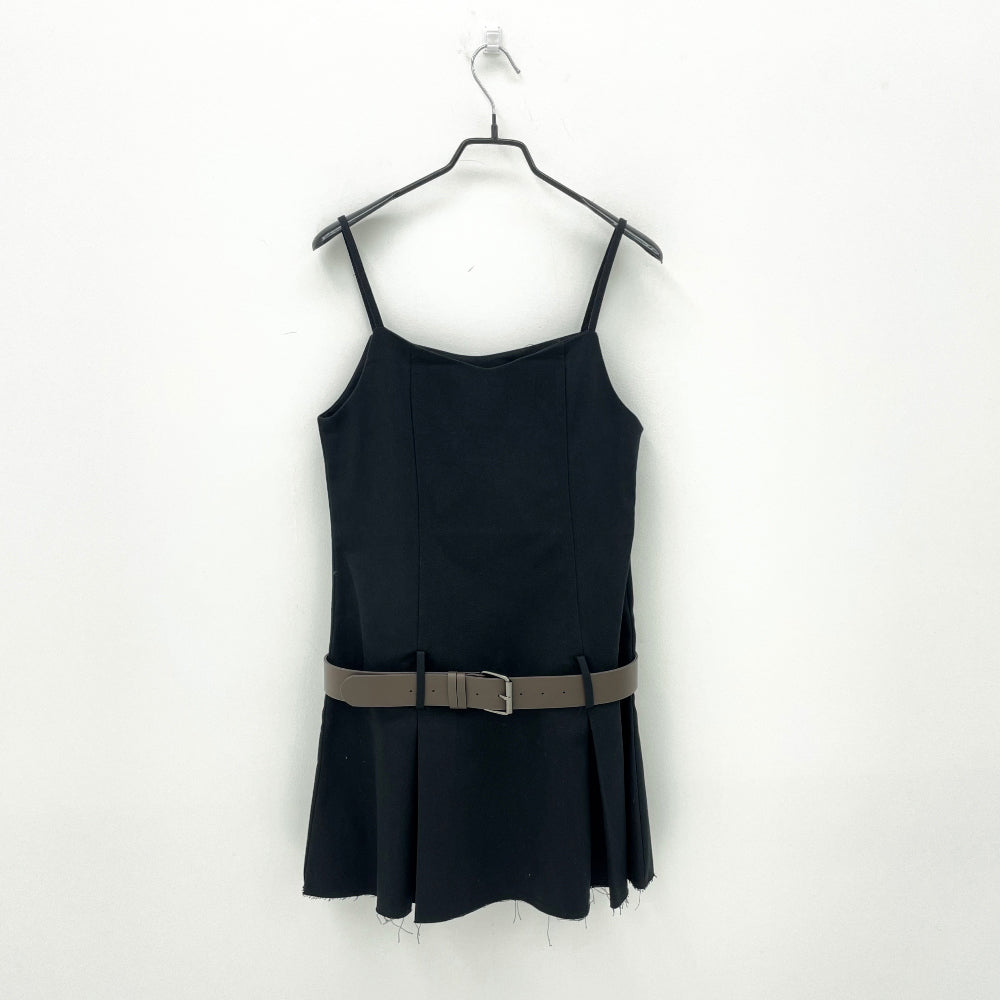 Grunge low-west belt one-piece (2 Color)