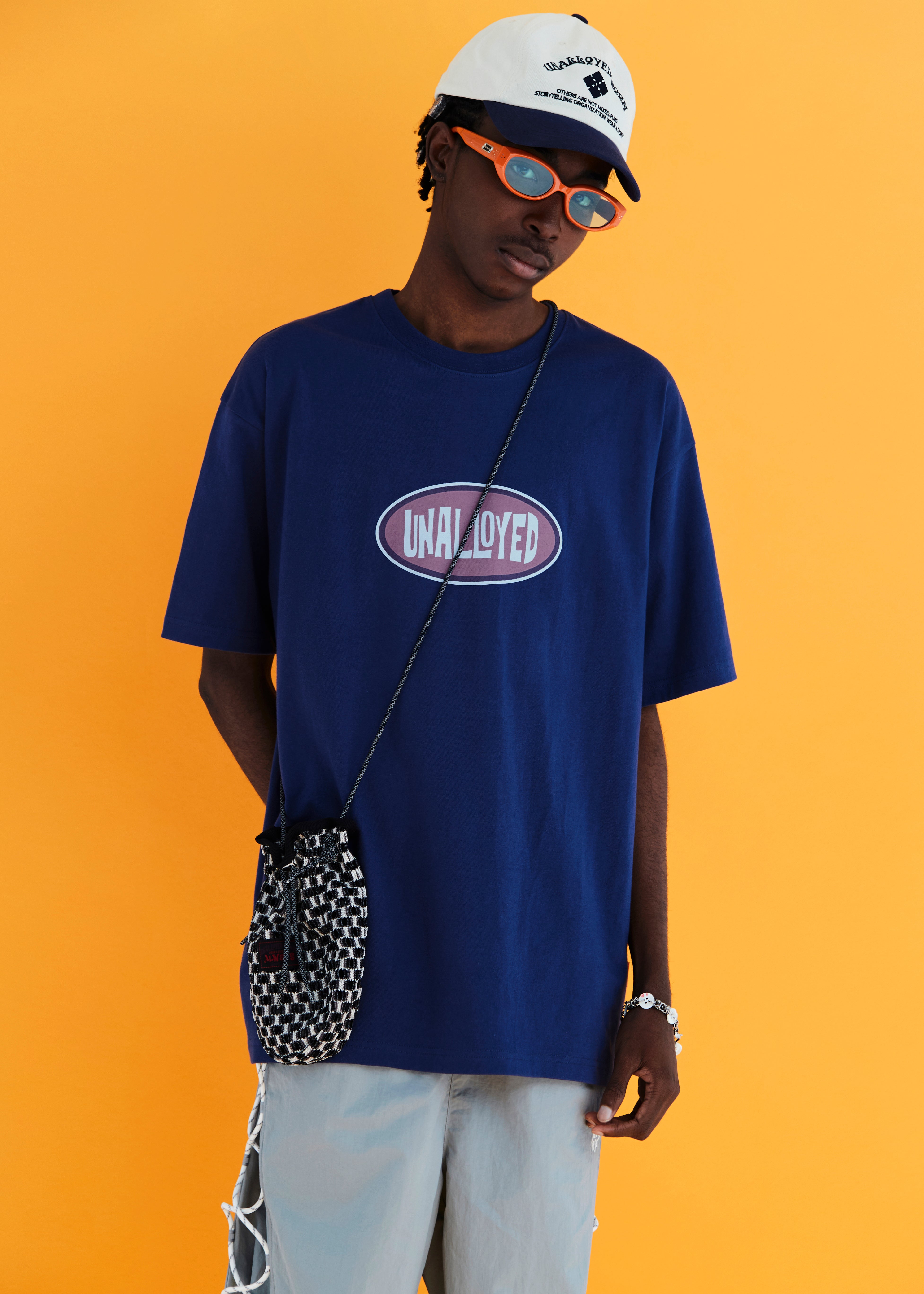 OVAL LOGO T SHIRT / NAVY