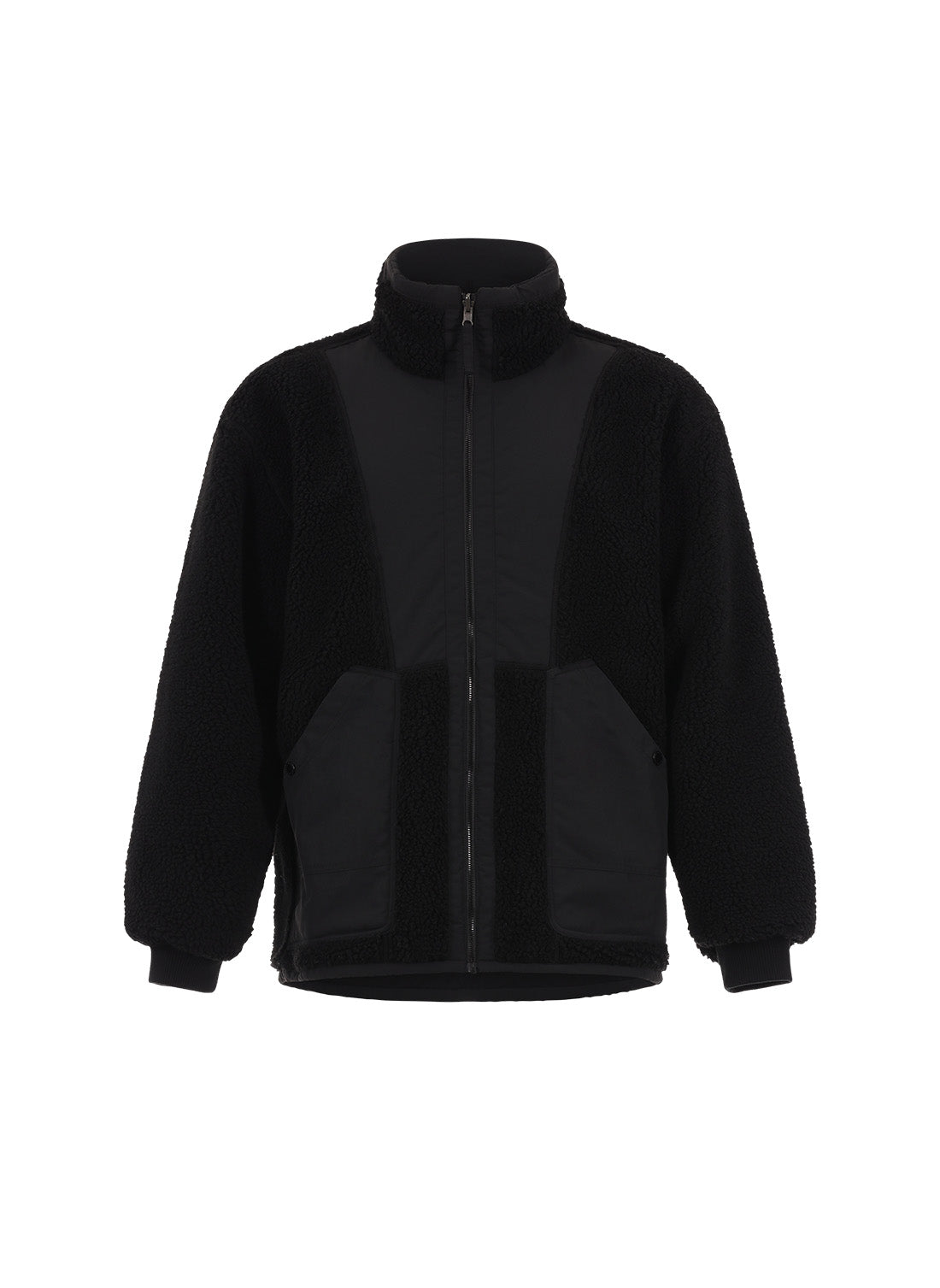 REVERSIBLE FLEECE MIX JACKET