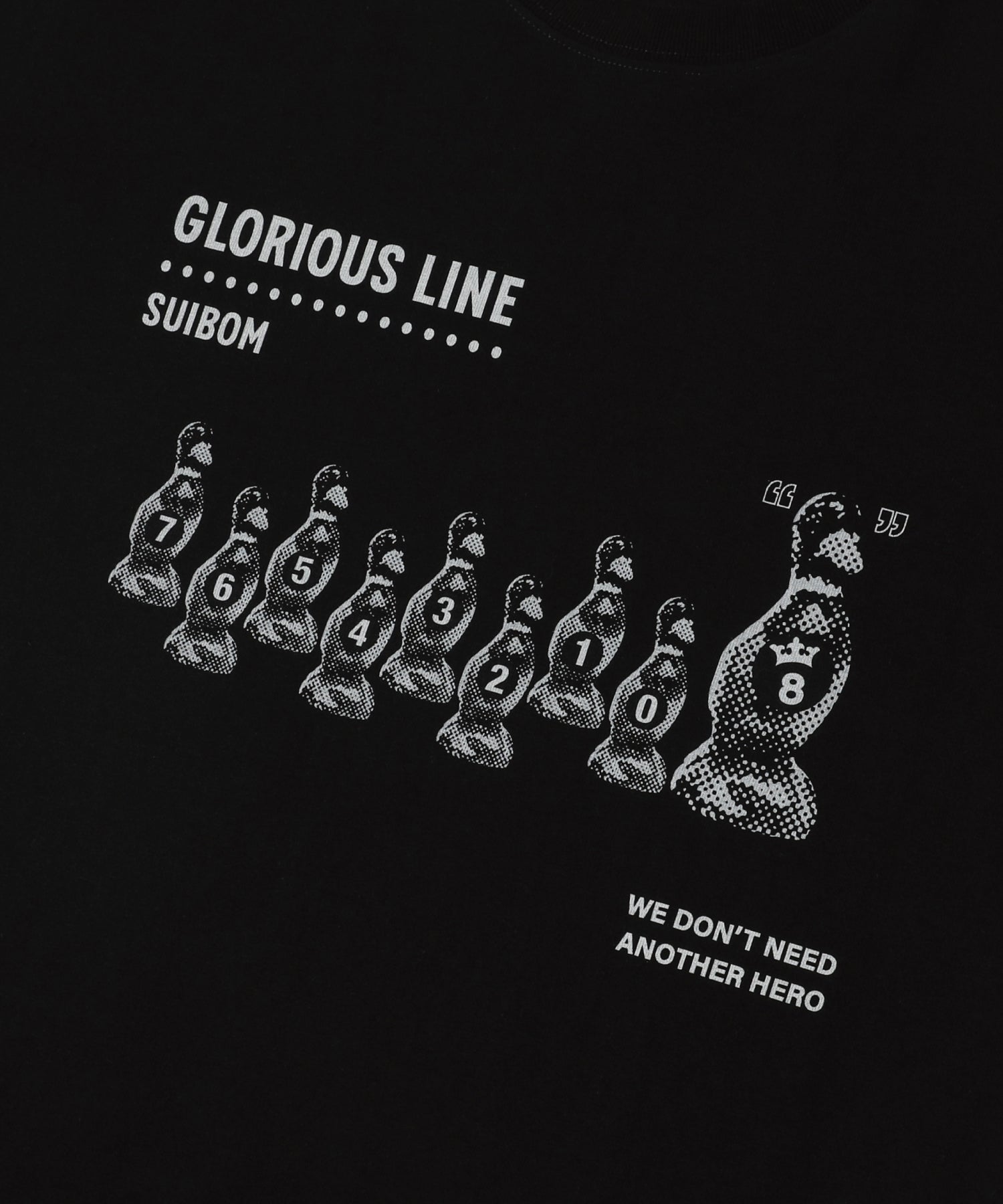 GLORIOUS LINE T-Shirt in Black