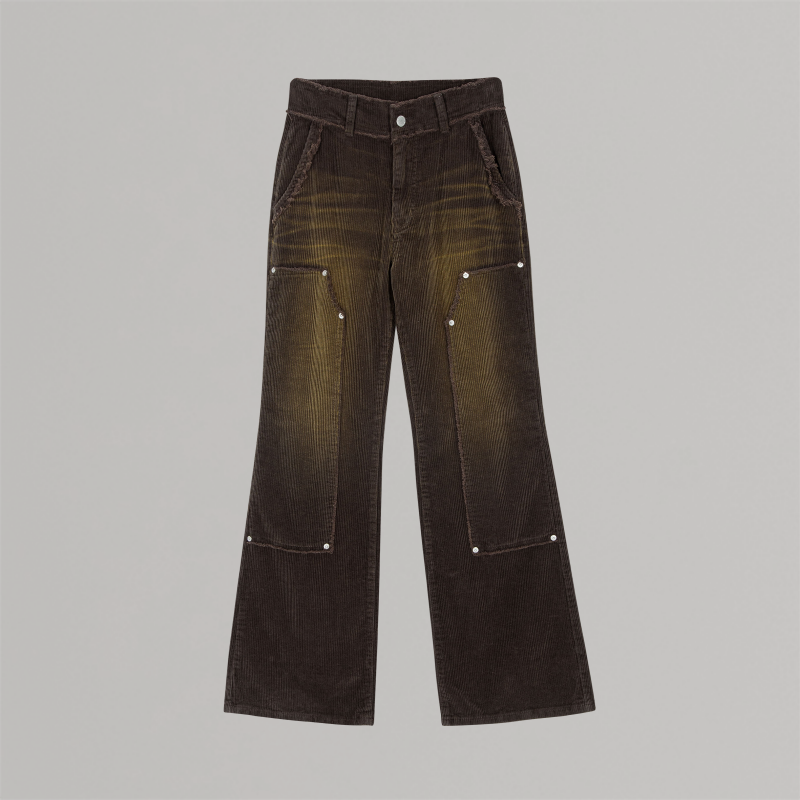 corduroy pants (brown)