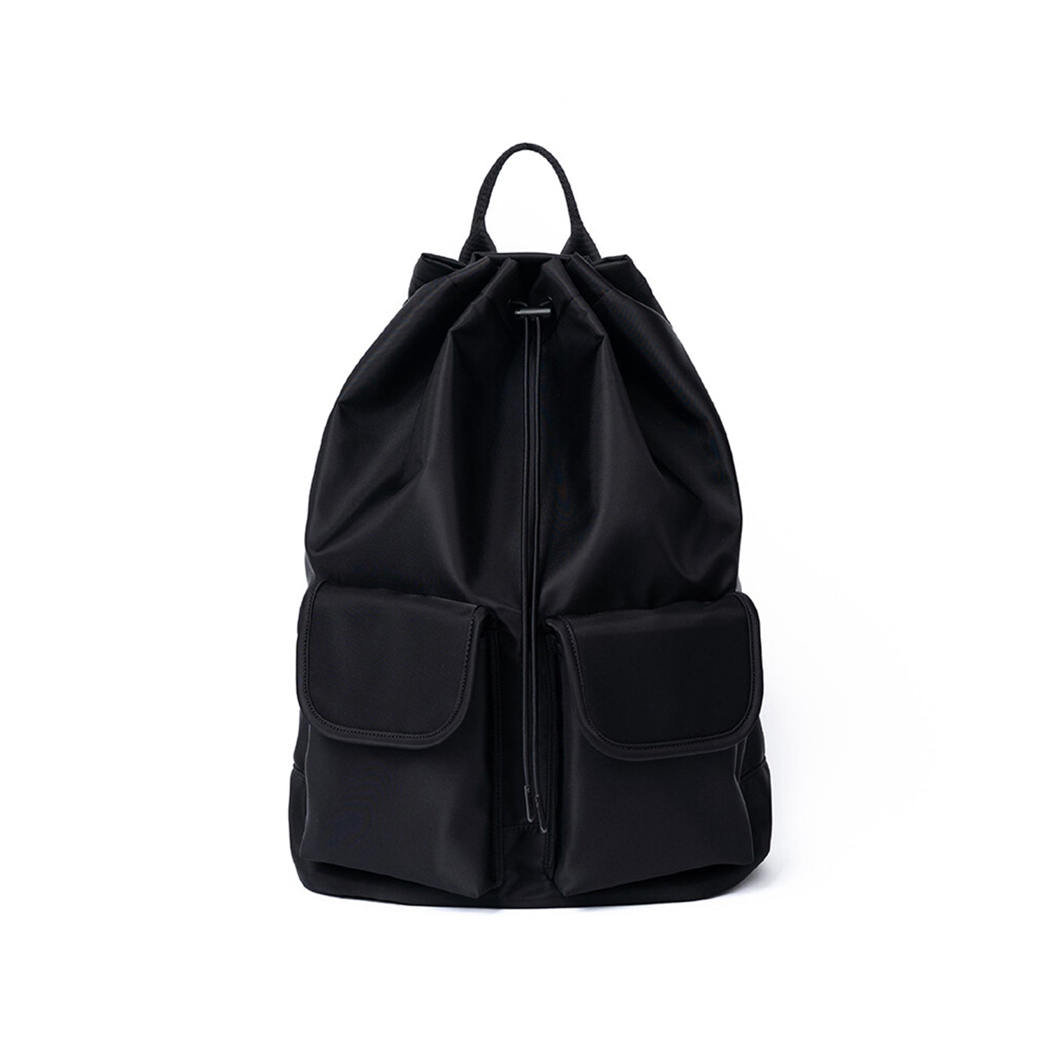 3-Way 2-Pocket Drawstring Bag (Black)