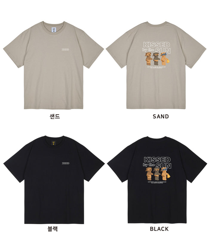 Three tanned Teddy T-shirt