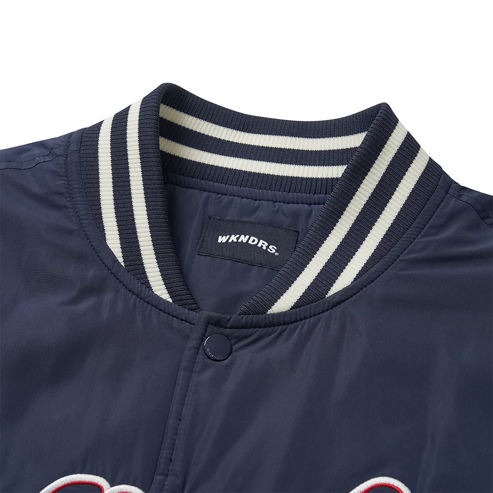 BASEBALL SCRIPT JACKET (NAVY)