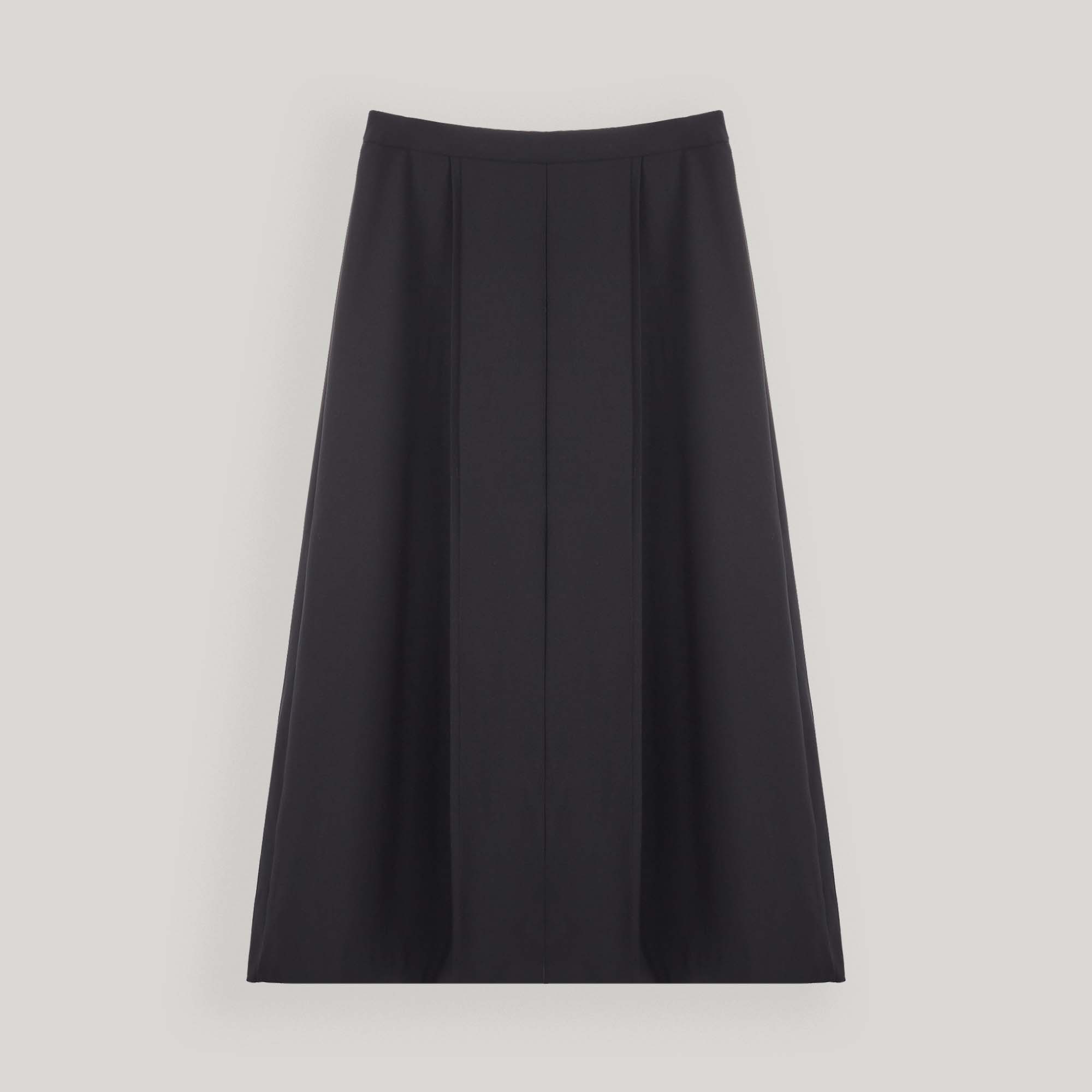 Black Long Wrap Skirts