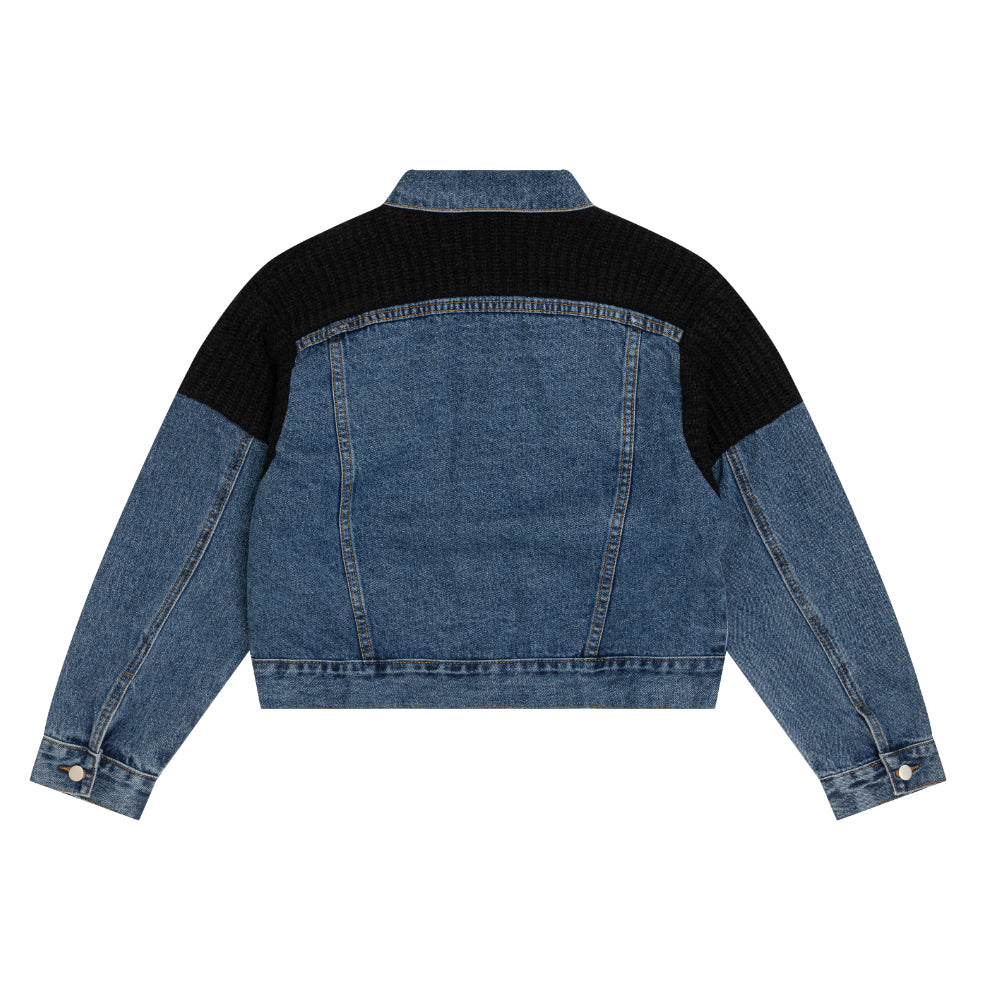 KNIT DENIM JACKET [6653]