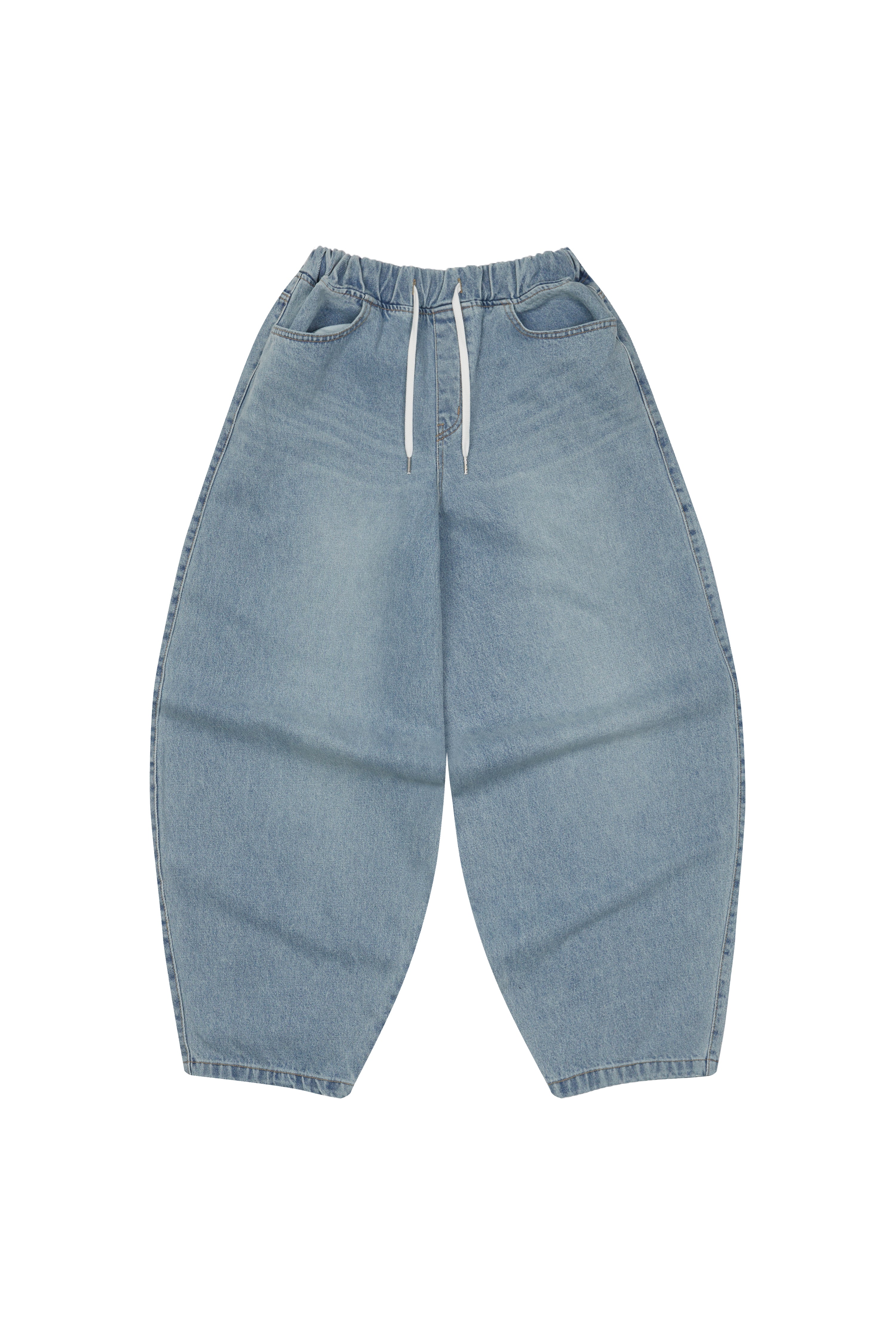 VENTIQUE Big Balloon wide denim pants 2color