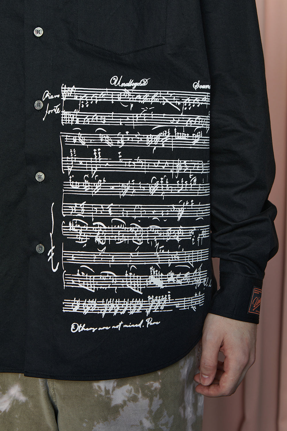 SHEET MUSIC SHIRT / BLACK